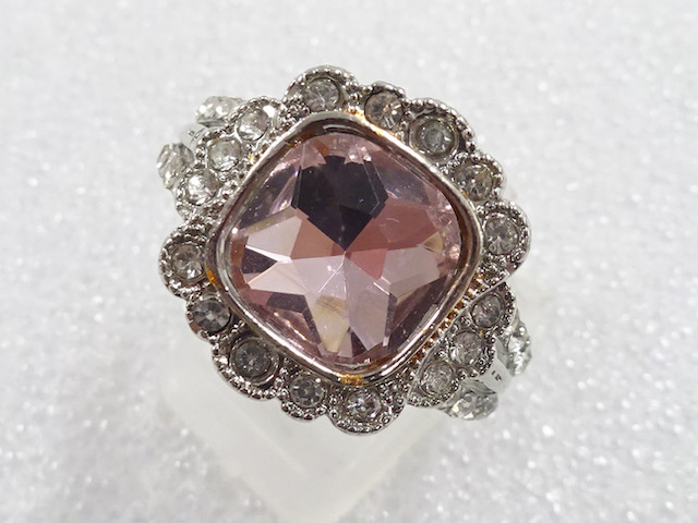 JAPANESE KIMONO / ANTIQUE COLORED STONE RING (SIZE 23.5)